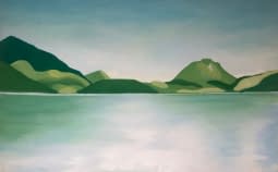 "Zugersee mit Pilatus und Rigi 2025" by Ursina Müller on art24