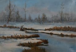 "Bach im Winter" by Jan Sklenar on art24