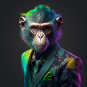 "Neon Ape" von Uwe Pickelmann auf art24