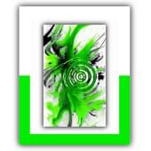 "Green White Abstraction" von Deichhorst-Fotografie auf art24