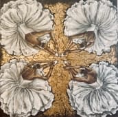 "BALLERINAS WHITE FLOWER" von N.Wüst auf art24