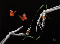 "Sensibilisierung der Handknochen durch biomechanische Chlorophyllträger in Symbiose mit Kupferenergieleitstellen" by Ralf Lürig - LürigArt on art24
