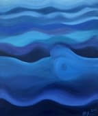 "Schwingungen in Blau" von Philipp H. Schmid auf art24