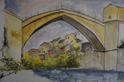 "Urbanism and cities sketches" de Ahmed Saleh sur art24