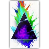 "multicoloured abstraction triangle" von Deichhorst-Fotografie auf art24