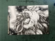 "Lion" by Māku hashi on art24
