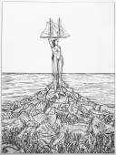 "Frau mit Traumschiff" by Rudolf Grosch on art24