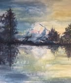 "la solitude de la montagne" von Leah Sophie auf art24