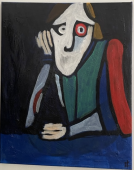 "Nachts in einer dunklen Bar" de Alexander Lindenhofer sur art24