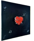 ""The heart outside the Canvas"" de Francesca Caruso Bucolo sur art24