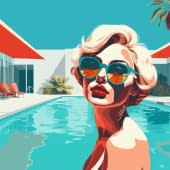 "SWIMMING POOL 6" by POPTONICART BY CLAUDIA SAUTER on art24