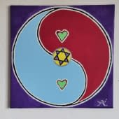 "Ying Yang mit Herzen" by Doifal on art24