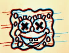 "SPONGE BOB BY ME" by Mowglie.Rs8 on art24