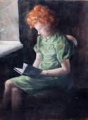 "Die lesende Frau" by Philip Makdisi on art24