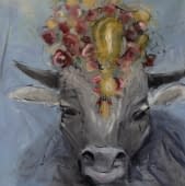 "Die graue Kuh" von Regina Thyssen auf art24