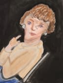 "womom with pearl earrings" von Dory47 auf art24