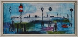 "Benátská laguna (dt. Lagune in Venedig)" von Dana Hlobilová auf art24