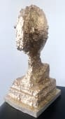 "head bleu (neu gold/kupfer)" by Eugen Meier Mathévie on art24