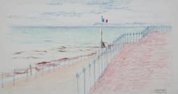 "Hastings - England (mit französischer Flagge)" von František Sembdner auf art24