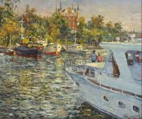 "Stockholm. View of Skeppsholmen Island" by Anton Kolokolov on art24
