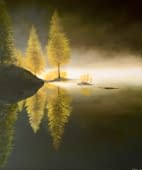 "Brumes matinales sur le lac" de Patrick Egger sur art24