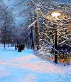 "Winter Park in Leipzig" by Eduard Panosian Elia on art24