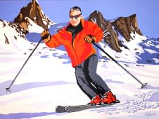 "Skier" by Reza on art24