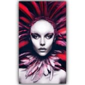 "Lady with red feathers" von Deichhorst-Fotografie auf art24