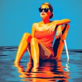 "SWIMMING POOL 9" by POPTONICART BY CLAUDIA SAUTER on art24