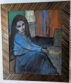 "Sitzende in Blau" by Wolfgang Söring on art24