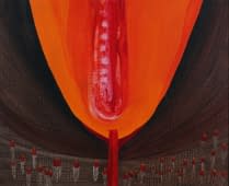 "Tulip in heat" von Edith Irving-Sommer auf art24