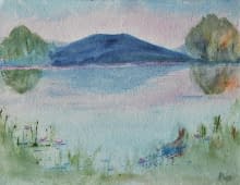 "Inseli in Sursee" von Angela Roos-Maguire auf art24