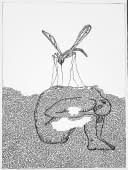 "Figur und Insekt" by Rudolf Grosch on art24