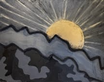 "Sonne in den Bergen" von Marina Egli auf art24