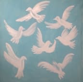 "Gesicht aus Möven" by Ursina Müller on art24