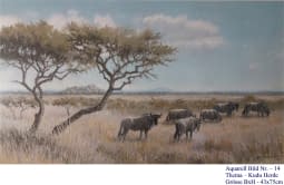 "14. Kudu Herde" de Hans Jakob sur art24