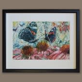 "Butterflies On A Flowering Shrub" von Flavio auf art24