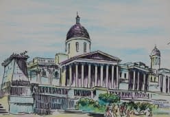 "Trafalgar Square National Gallery" by František Sembdner on art24