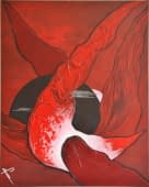 ""Flammender Mond"" von Claudia Frozza auf art24