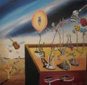""Der Anstoß eines Metronoms das außer Takt gerät"" von K.Winkler's "Punk Paint Kitchen" auf art24