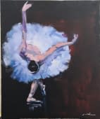 "Ballettänzerin mit Vorhangruf" von Gallery Chen auf art24