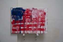 "Abstrakte Malerei 50x70x1,5 Usa" von EliaOmen auf art24