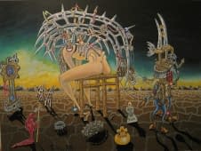 ""Das letzte Experiment mit der niemals funktionierenden Menschmaschine"" von K.Winkler's "Punk Paint Kitchen" auf art24
