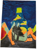 "Gebirge in einer Flasche" von Isa Dippmann auf art24