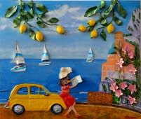 "Amalfi traveler" von Anna Burger auf art24