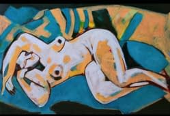 "Femme allongé 4" von Sam KEUSSEYAN- Gladiateur auf art24