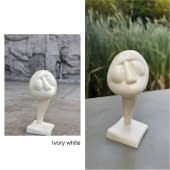 "BAO Ivory white by Cléa Doukas" de CLÉA DOUKAS sur art24