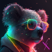 "Neon Koala" von Uwe Pickelmann auf art24