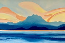 "Pilatus mit Zugersee Schweiz" by Ursina Müller on art24