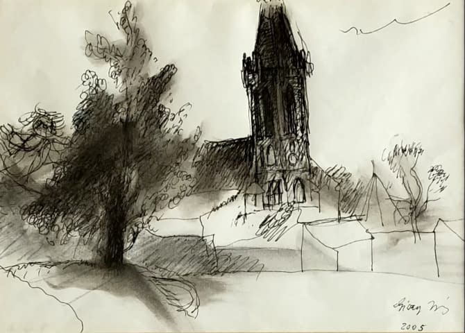 Foto 2 des Kunstwerks "Szt. Mihály Templom/Szt. Mihály Kirche" von János Giczy auf art24